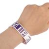 100Pcs Party Paper Bracelet Synthetic Paper Plastic Wristbands Sticky Wristband Painting Pattern Logo Paper Party Wristbands