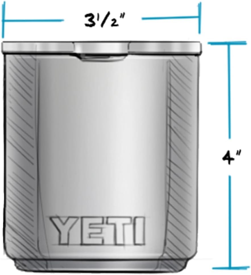 YETI Rambler 10 Stackable Lowball 2.0 Vacuum Insulated Stainless Steel with MagSlider Lid, Camp Green