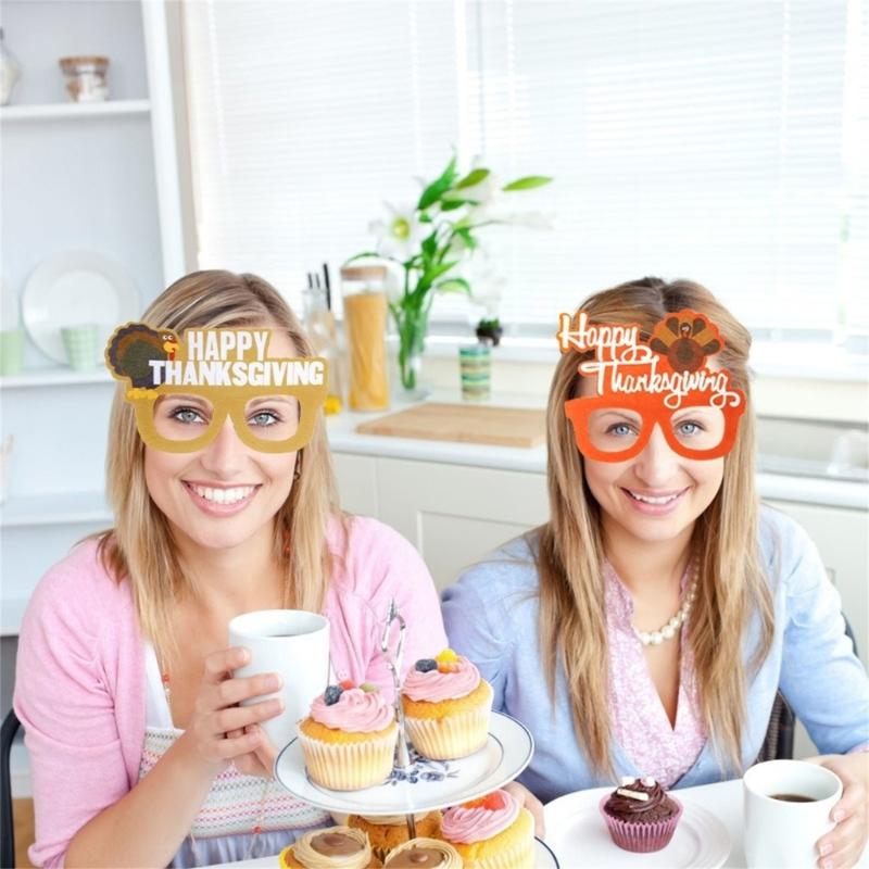 Turkey Glasses Happy Thanksgiving Day Glasses Harvest Festival Decorations Party Supplies For Home School Activity