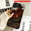 2DFlat Volcanic Eruption Sky Explosion All Inclusive Film Hard Phone Case, Compatible with iPhone 18 Pro Max 17 16 15 14 13 12 11