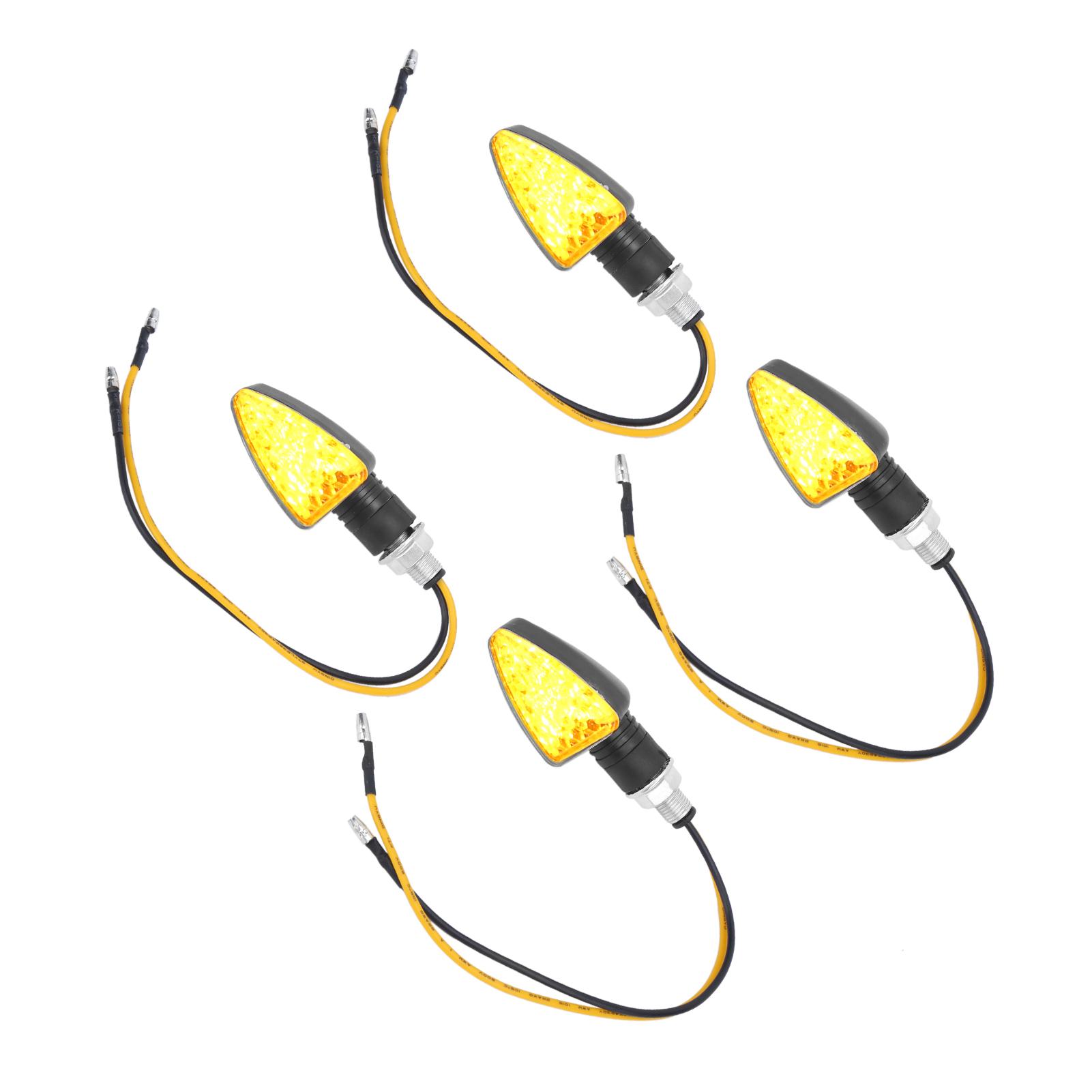 

4 шт. Мотоциклетный указатель поворота треугольной формы для внедорожника, электромобиля, скутера 1,5 Вт 12 В