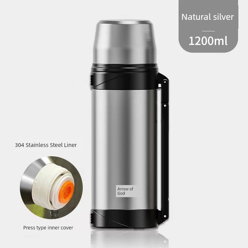 Xiongtai Insulated Kettle Large Capacity Insulated Cup 304 Stainless Steel Household Outdoor Car Travel Travel Kettle 1.8L