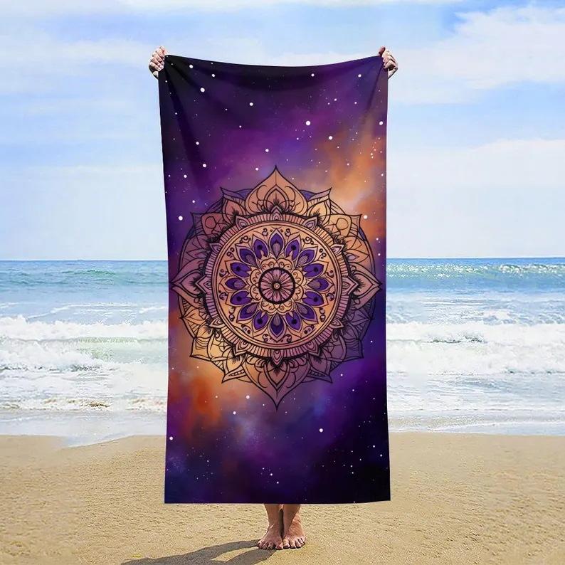 Europe, America, India, Mandala Beach Towels, Popular Microfiber Bath Towels