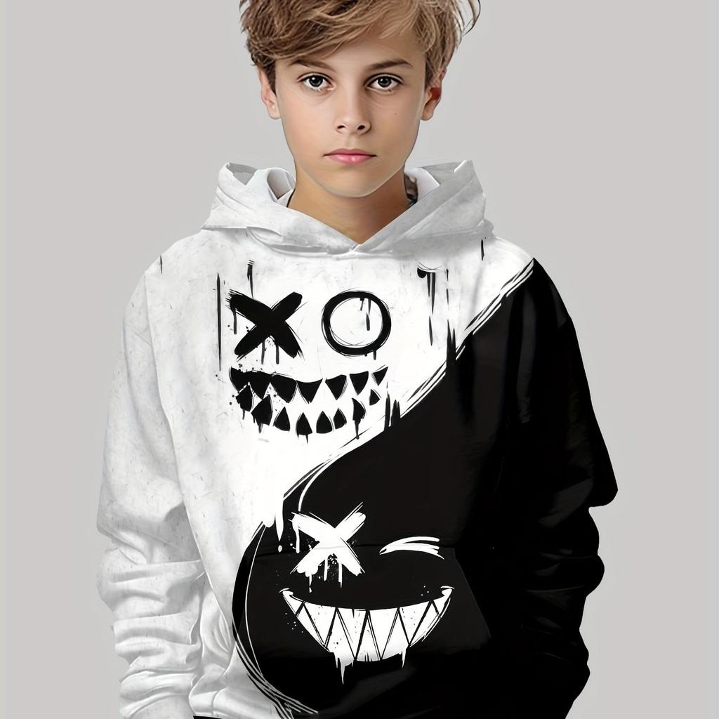 Barneklær Hettegensere Langermet Barnas Genser Kreativt Trykk Casual Jenters Sommerklær Gutt Topper Barneklær