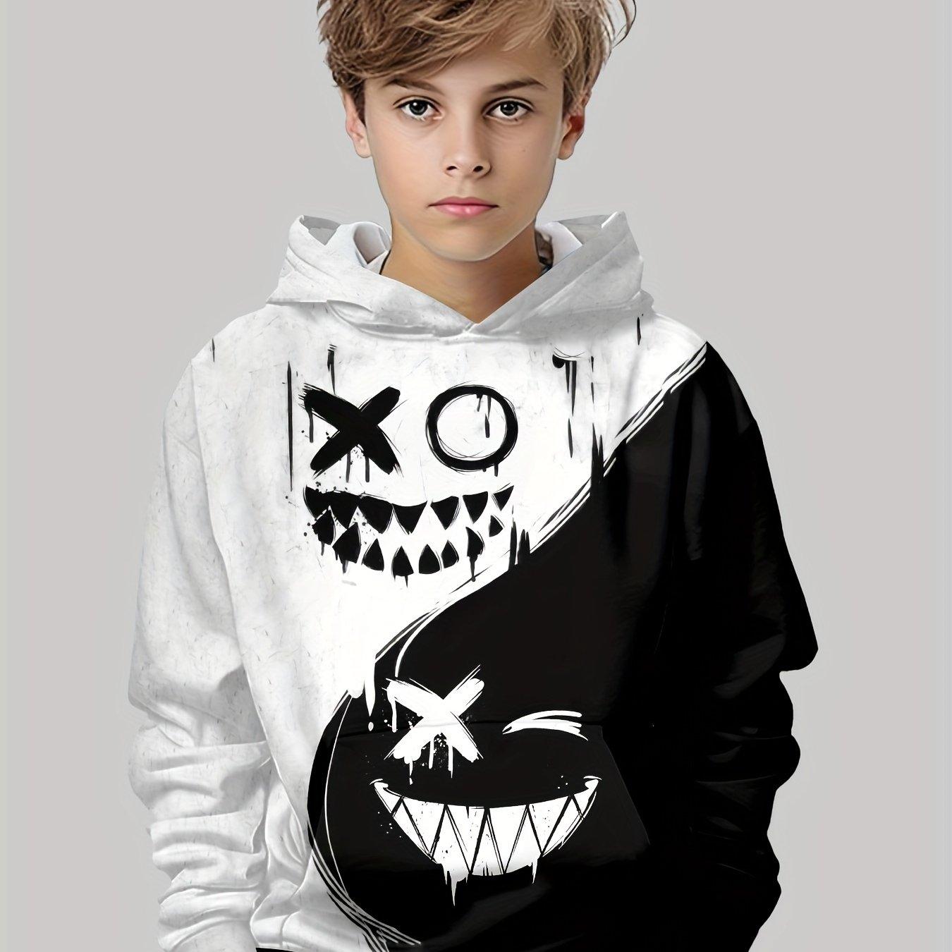 Men s Clothes Hoodies Long Sleeve Men s Sweatshirt Creative Print Casual Clothes Tops Women s Clothing S