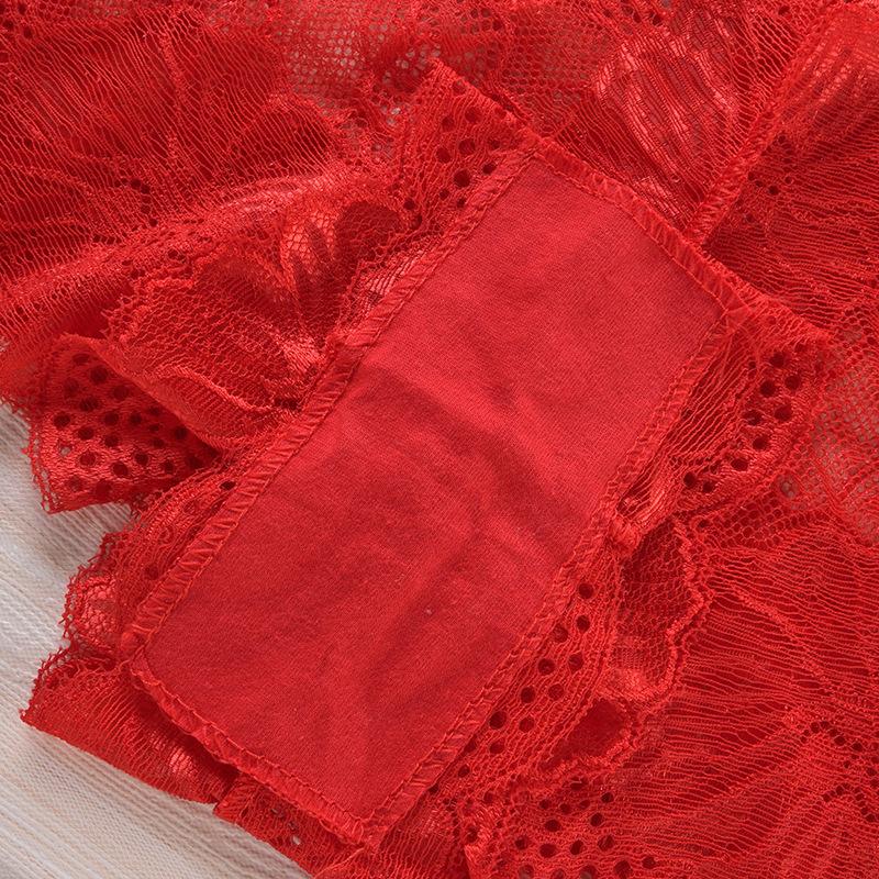 CFSC Women's Large Size Underwear Solid Color Print Lace Underwear