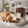 Transparent Automatic Pet Feeder Spill Proof Plastic Dog Cat Food Bowl Large Capacity Gravity Food Feeder Daily Feeding