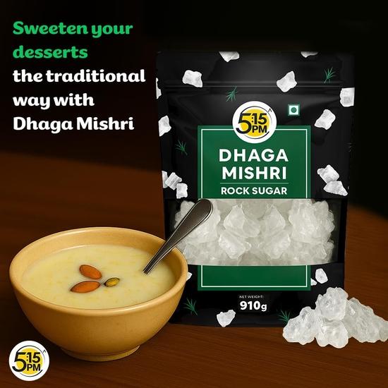 5:15PM Dhaga Mishri 910gm | Rock Sugar Crystals | Mishri Dhaga Pure Thread Crystal| Dhage Wali Mishri | Candy Thread Crystals – 910gm