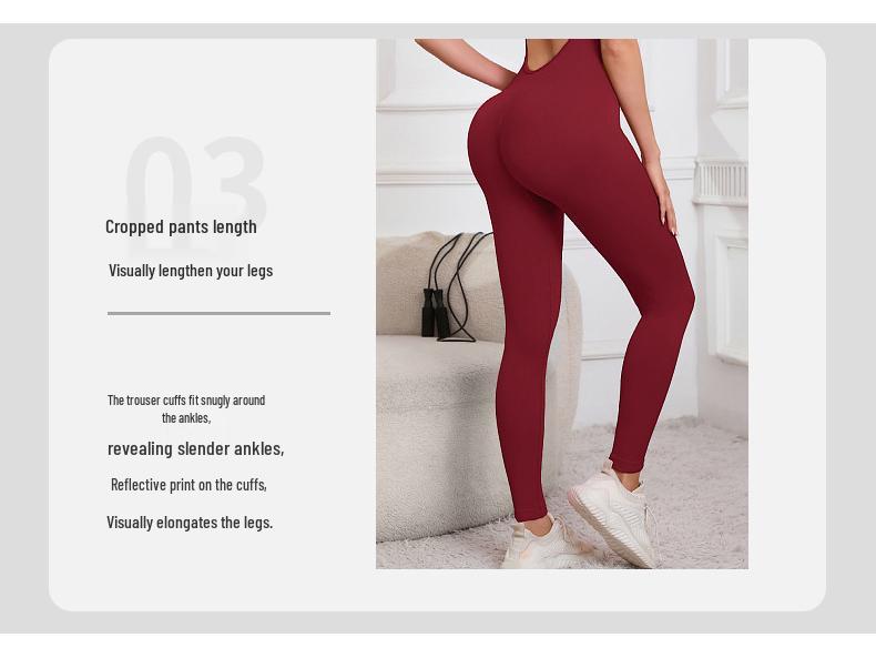Seamless Ribbed Padded Leggings & Butt-Lifting Fitness Bodysuit