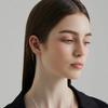 [Silver925] Italian Flat Chain Long Drop Earrings