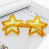 New Trendy Star Sunglasses Fun Birthday Party Colorful Pentagram Decorative Eyewear