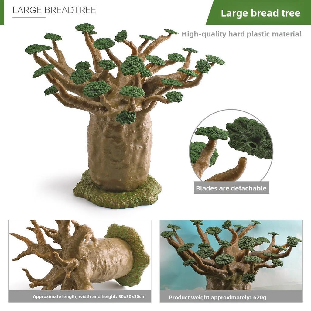 Modello di Albero Realistico in PVC con Montaggio per Bambini Decorazione Educativa per Sala Giochi