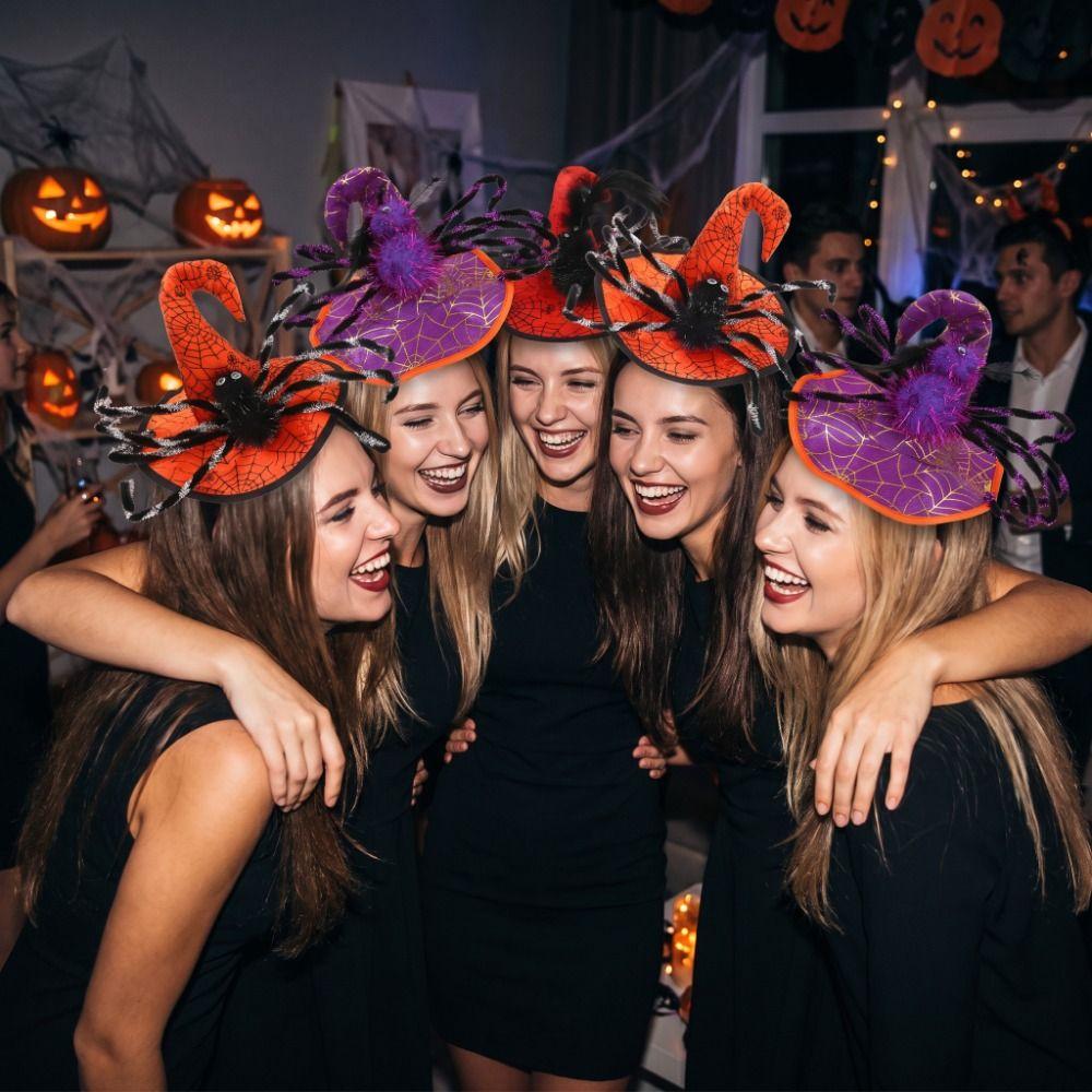 Sequin Halloween Party Hair Band Cartoon Cone Hat Hair Hoop Cute Halloween Witch Hat Headband  Men
