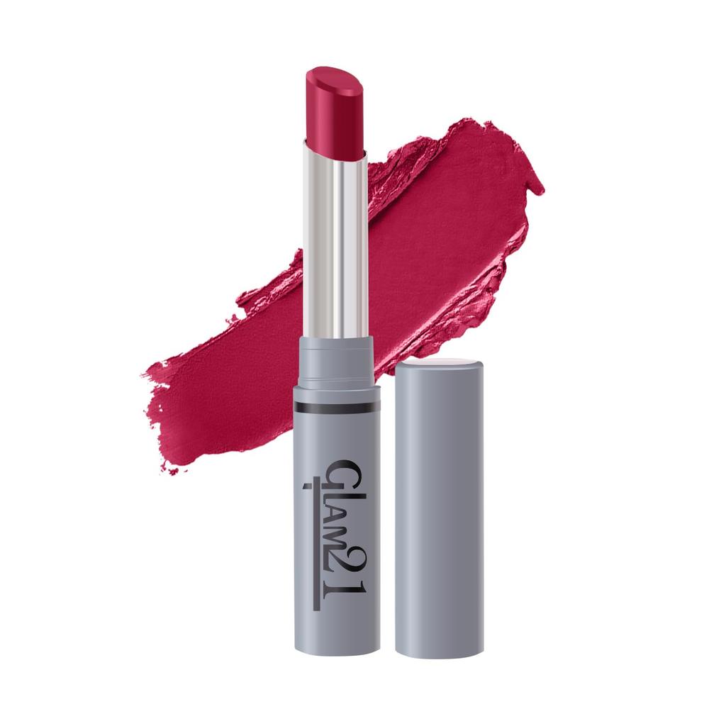 Glam21 Long Lasting Non-Transfer Lipstick|Creamy Matte Formula | Smudge-Free | HD-Colored lips - 2gm|Pink Heaven-09