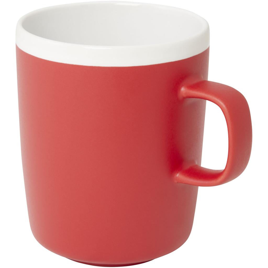 Glass "Lilio" 310 Ml Ceramic Mug Red