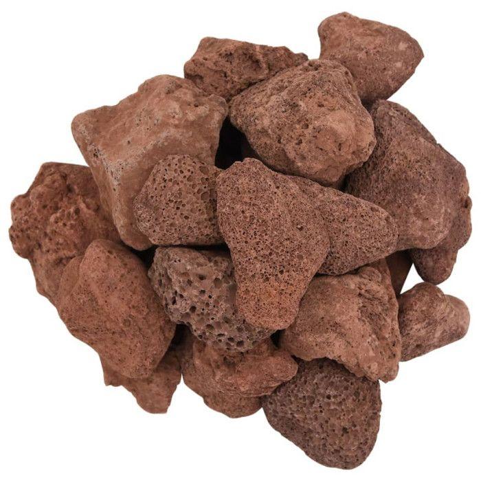 Roches volcaniques - Non spécifié - 25 kg - Rouge - 5-8 cm - Naturelles et sûres