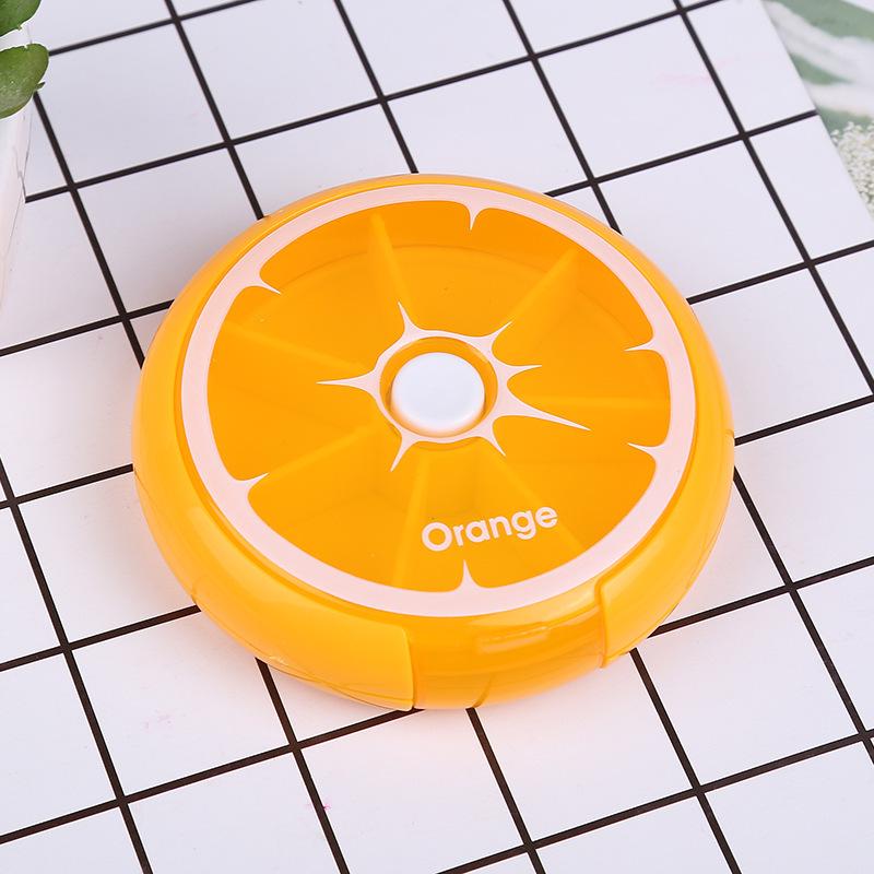 Compact Seven-Day Pill Organizer: Portable, Sealed, Large-Capacity Storage for Medications
