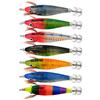 Colorful Fishing Lure Luminous Imitation Shrimp Hard Bait Prawn Lure with Squid Jigs Connector Rings Fishing Tackle