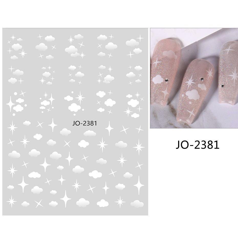 

Японские 3D наклейки для ногтей Туманность и Сердце-взрыв - Долговечные, водонепроницаемые украшения для нейл-арта