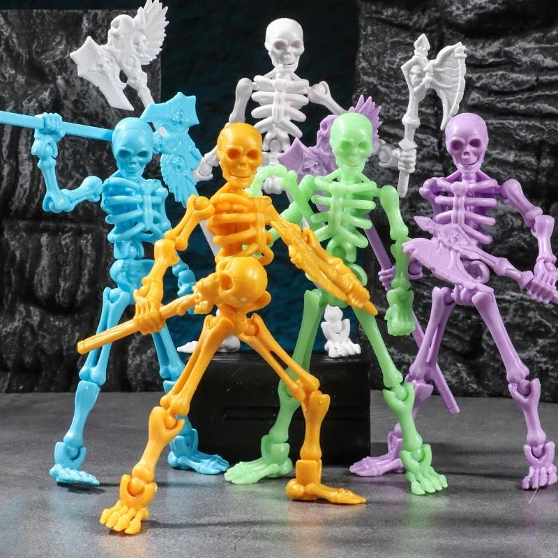 Three-Dimensional Skull Plaything Multi-Articulable and Bone Puppet Adornment Action Figures Present Anime