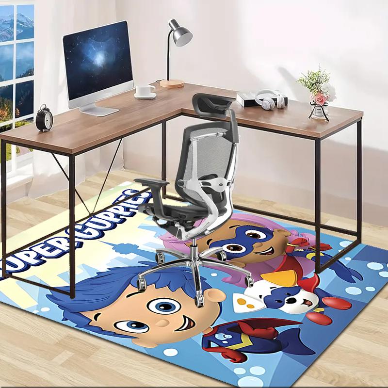 1pc Bubble guppies Design Area Rug - Non-Slip, Soft & Cozy Floor Mat for Living Room, Bedroom, Office - Indoor/Outdoor Decorative Carpet