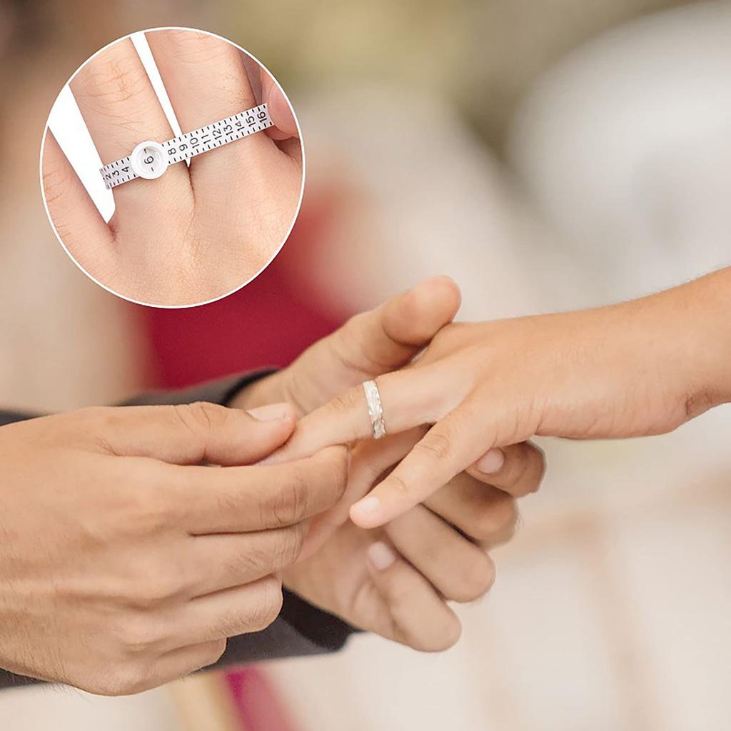 Ring Sizer Measuring Tool Reusable Finger Size Gauge Measure Set Jewelry Sizing Tools
