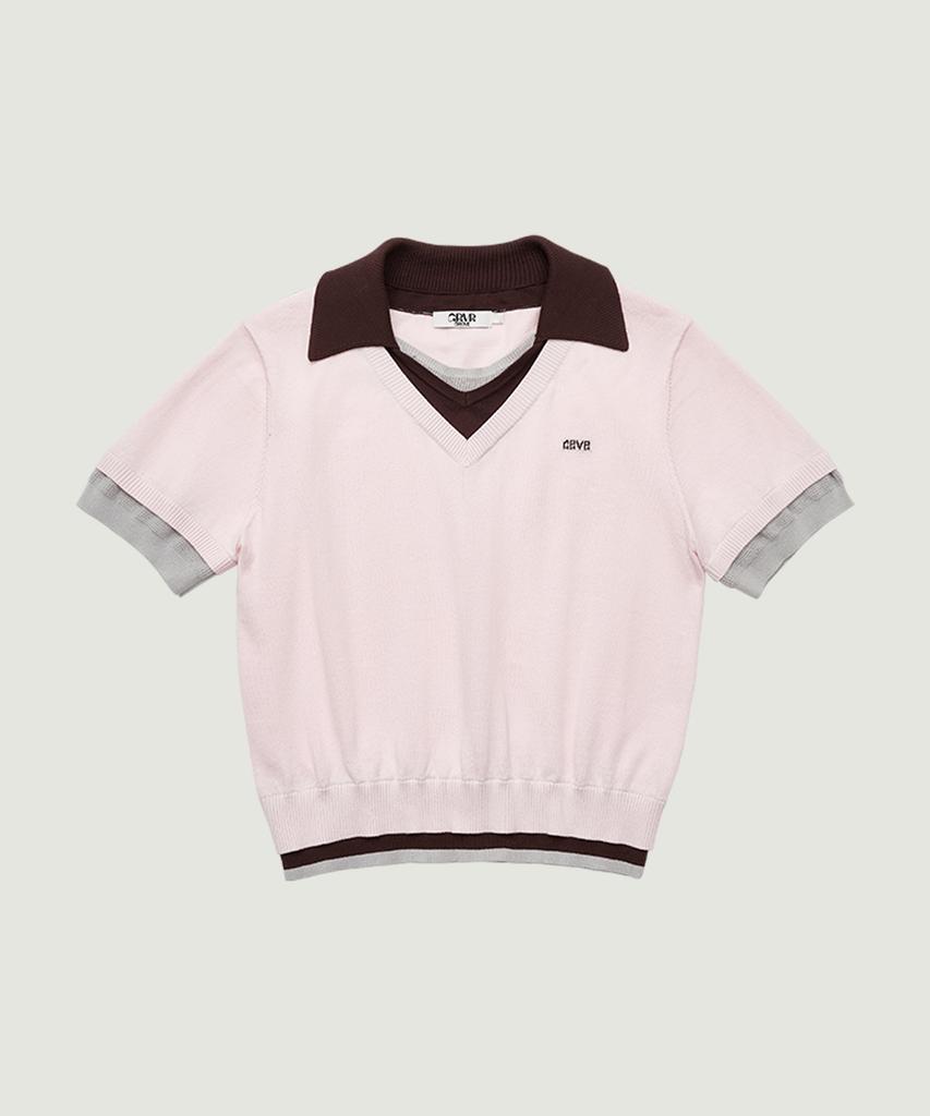 GROVE Petra Collar Knit (Pink)