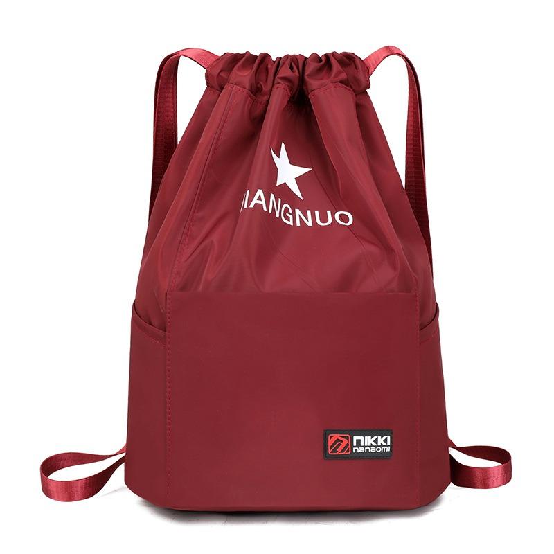 

Unisex Backpack Wet-Dry Compartment Sports Training Bag Minimalist Large Capacity Casual Storage Travel Backpack темно-красного