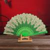 Folding Plastic Gold Powder Craft Hot Stamping Photo Prop Tool Hand Held Fan Folding Fan Dance Fan
