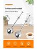 Stainless Steel Tea Ball Press Handle Infuser & Retractable Strainer
