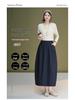 Autumn High Waist Lantern Skirt - Slim Fit, Elastic, Versatile Casual Half Skirt