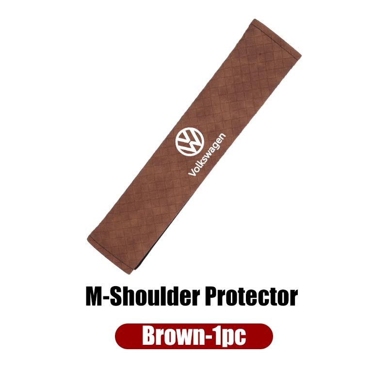 Car Shoulder Pad Safety Belt Protector Cover Strap Mat Accessories For VW Tiguan CC Jetta Polo Golf Passat Scirocco T-ROC Touare Zf9