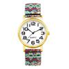Women's Watch Cute Bohemian Style Stretch Band Fashionable Analog Display Free Size Stainless Steel Band Waterproof Quartz Watch Fashion Accessory -
