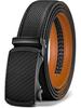 Men's Genuine Leather Automatic Buckle Belt - Versatile Cowhide for Trousers
