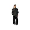 Li Ning Loose Mid Waist Elastic Knitted Casual Pants 2023 Autumn Winter New Style Men Bottoms Black AKLTC53-1