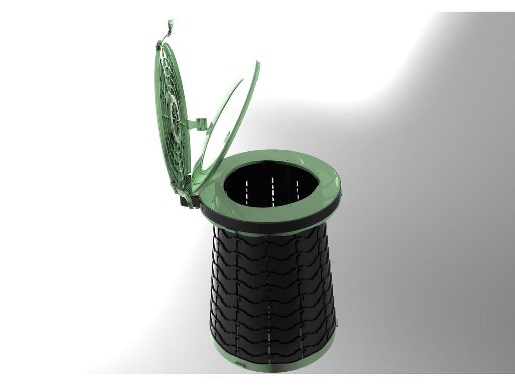 Portable Folding Emergency Toilet Commode for Car