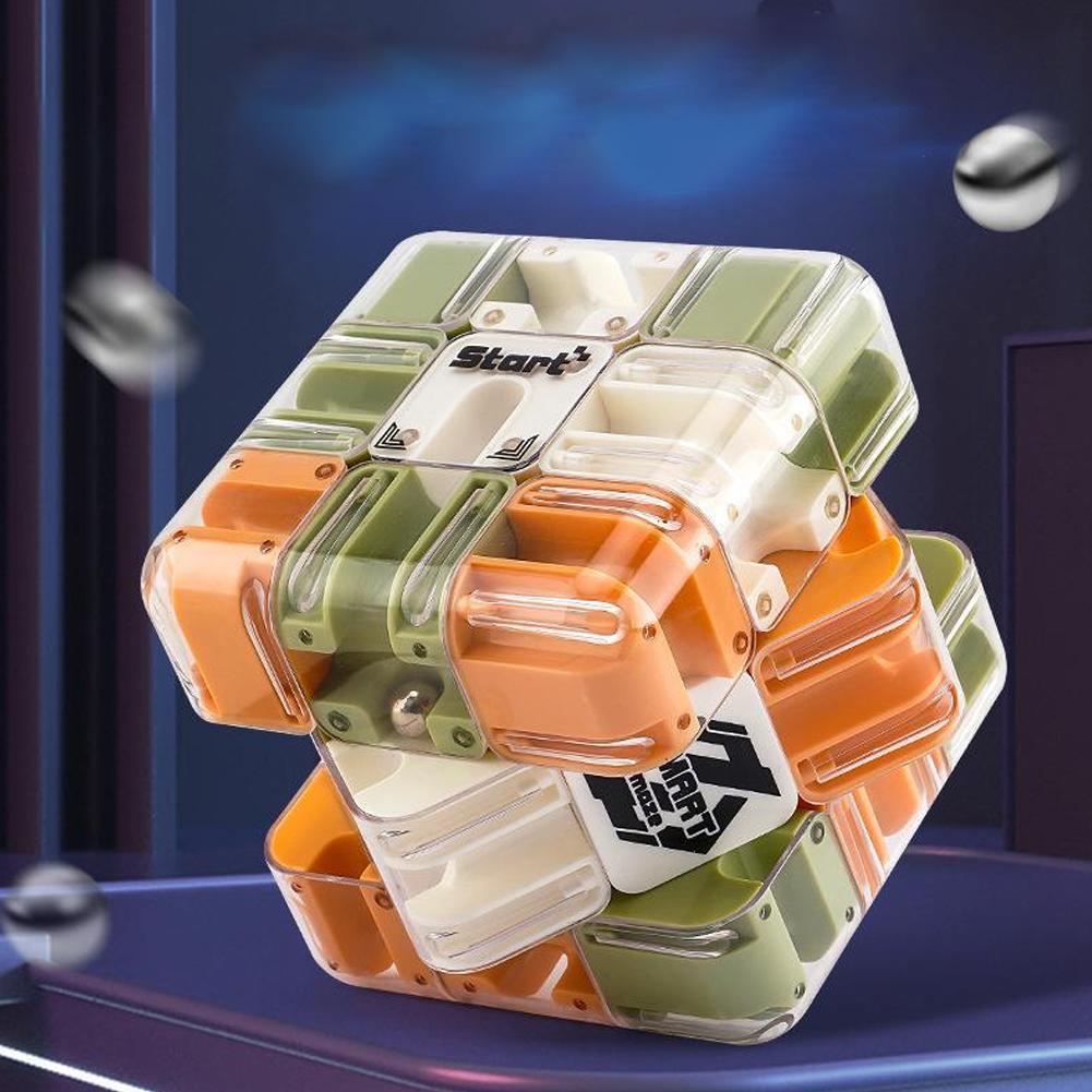 Hot 3D Maze Magic Cube Fidget toy Creative Anti-stress Magic Cube Top Thinking Logical Puzzle Toy for Party Toys Christmas Gift