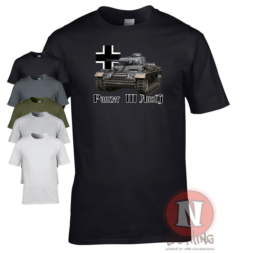 T-Shirt Panzer 3 Ausf J WW2 Allemand Armure World Tanks Panzerkampfwagen