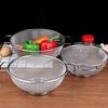 Stainless Steel Drain Basket, Metal Colanders With Handle, Fine Mesh Colander, Colander Strainer For Kitchen Pasta, Kitchen Accessaries