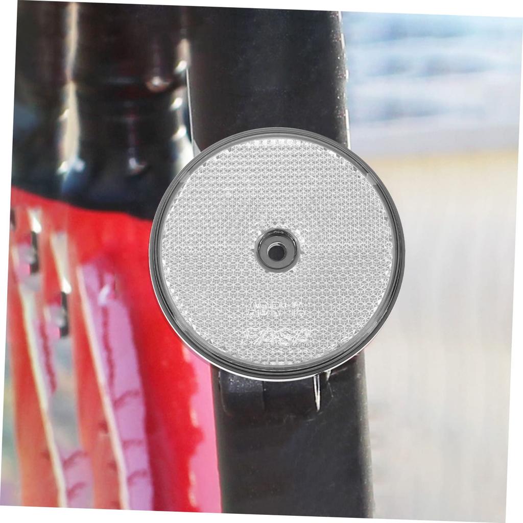 Baluue 2 Round Reflector Trailer Plastic Silver
