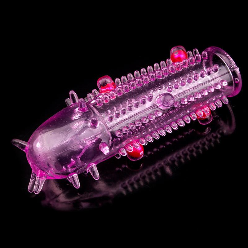 1Pc Reusable Crystal Delay Enlargement Condom Silicone Wave Point Penis Extension Sleeves For Man Adult Intimate Goods Cock Ring