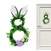 Spring Wreaths for Front Door Bunny Wicker Wall Decorations Artificial Wreath for Living Room Bedroom Kitchen Entryway Fireplace
