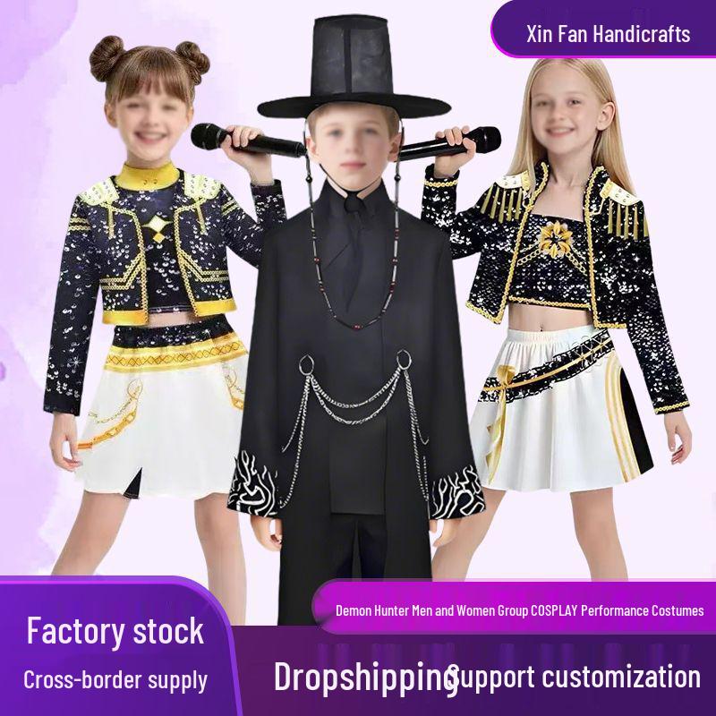 K-Pop Dämonenjäger Gruppe Halloween Cosplay Kostüm für Qin Yu Rollenspiel