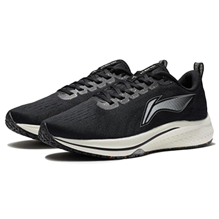 Li Ning Red Hare 5 Comfortable Cushioning Slip Resistant Abrasion Resistant Low Top Running Shoes Women's Black Gray ARMS010-3