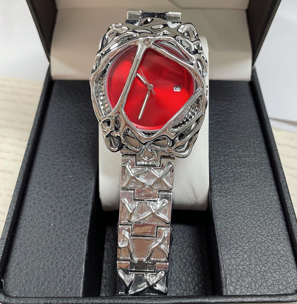 Niche Original Alabaster Style Retro Y2K High-End Men'S Watch Special-Shaped Paw Bead Mesh Watch