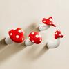 Cute Mushroom Wall Hook Decorative Key Holder Hook No Drill Wall Mounted Red Mushroom Hook for Bedroom Bathroom Entryway Coat Scarf Bag Towel
