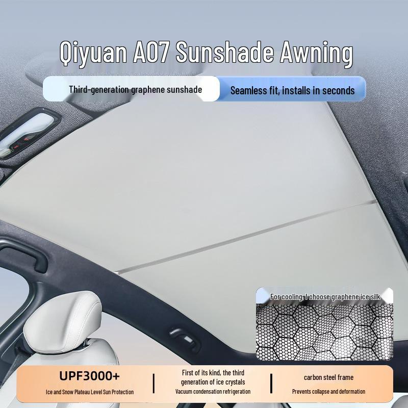 Graphene Ice Silk Car Roof Sunshade for Kaiyuan A07