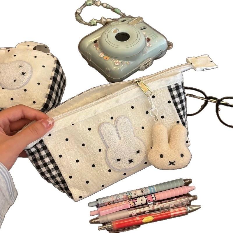 Miffy Bunny Pencil Case With Large Capacity For Girls School Supplies And Makeup Storage