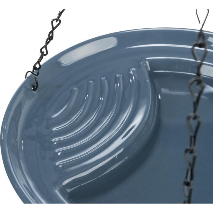 Mangeoire pour oiseaux - Trixie - Suspendue en céramique - 530 ml - Ø 26 cm - Extérieur