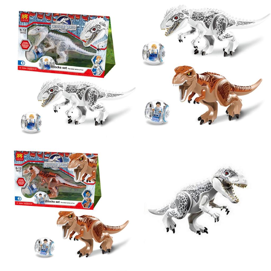 Vielseitiges Heißes Großes Indominus Rex Jurassic World Dinosaurier Figuren Bausteine Set Für Kreative Abenteuer
